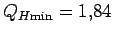 $ Q_{H\text{min}} = 1.84$